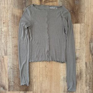 Abercrombie Boatneck Long Sleeve Tee